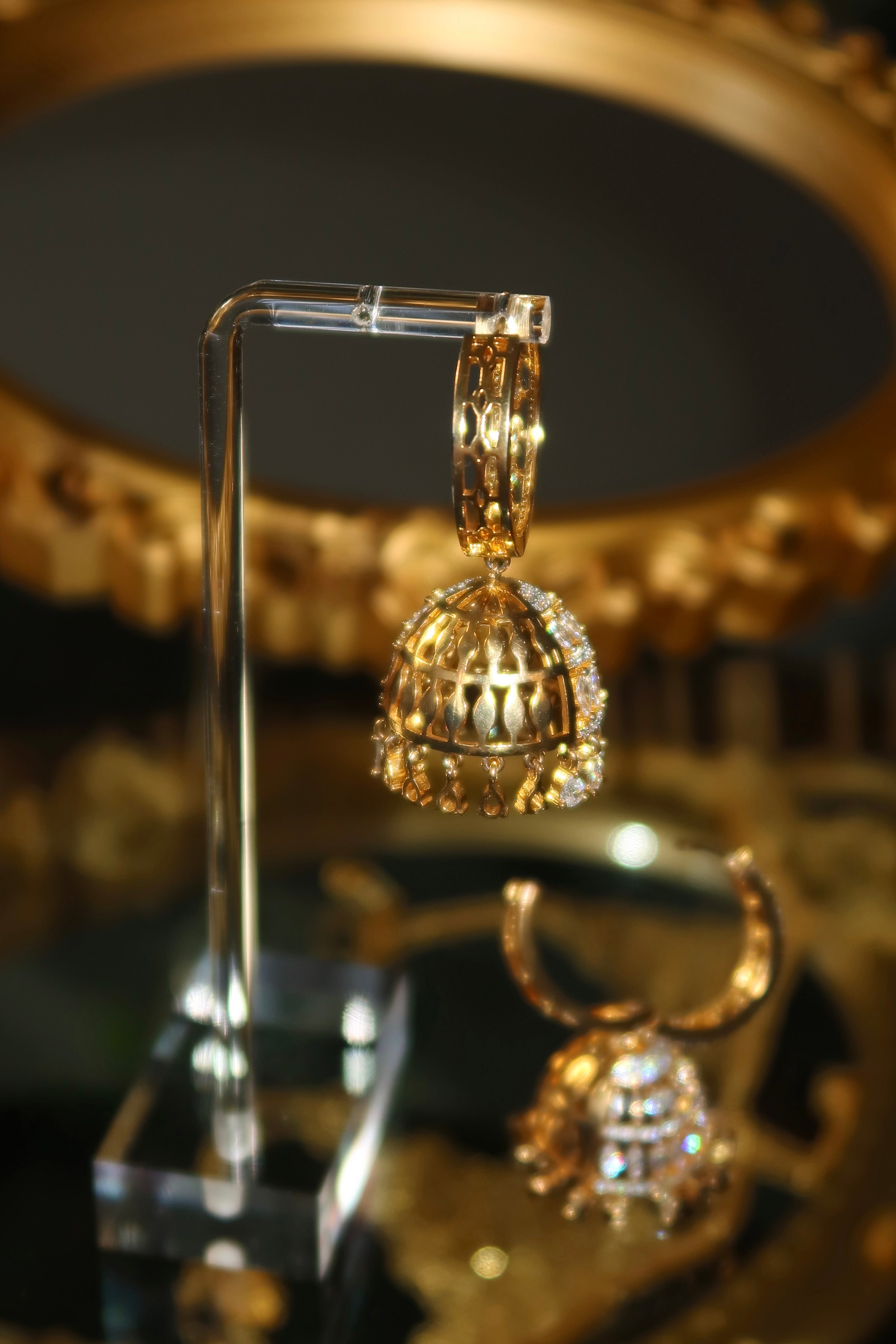 Sarima Jhumka (in Gold)