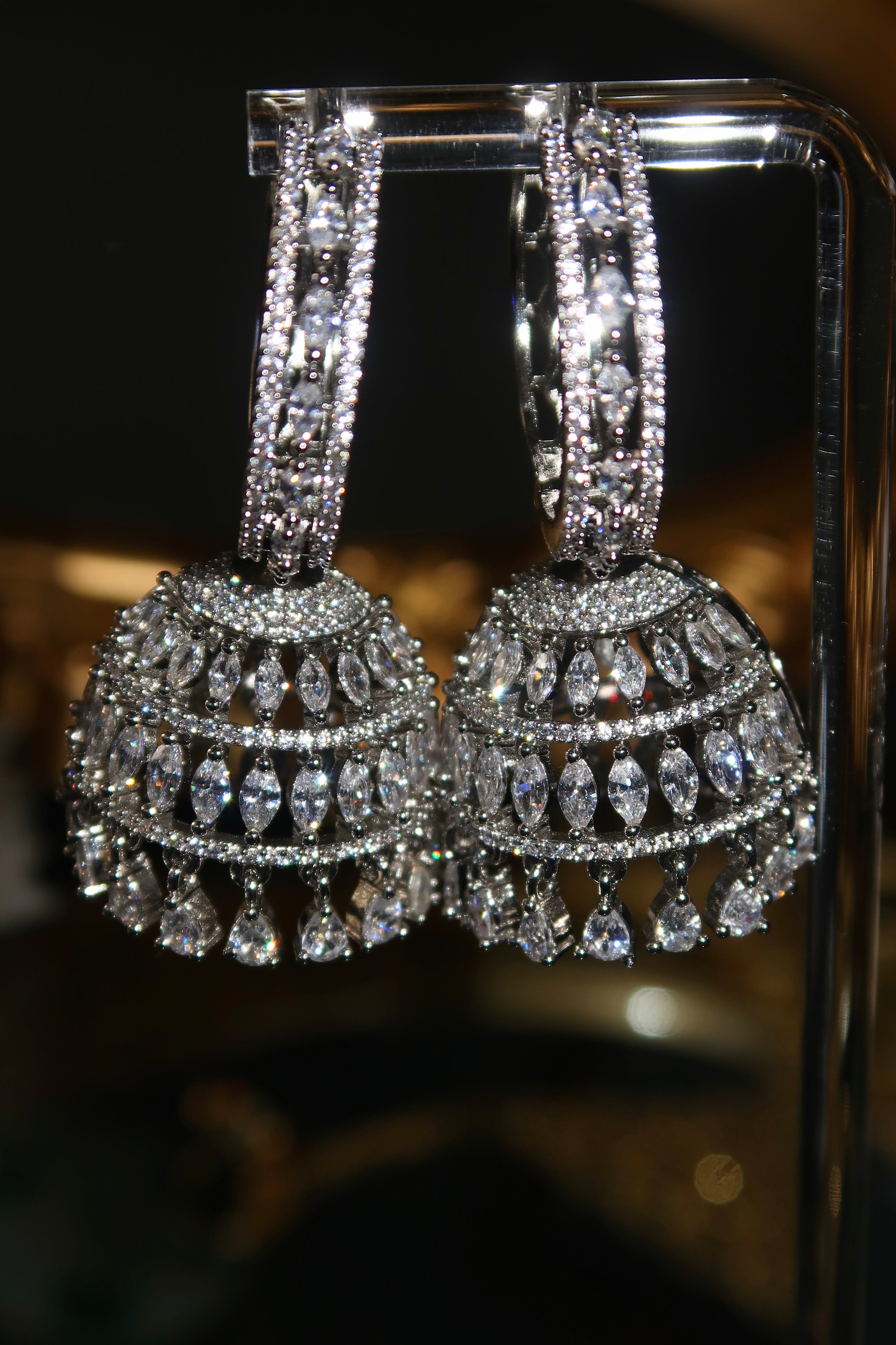 Sarima Jhumka (in Silver)