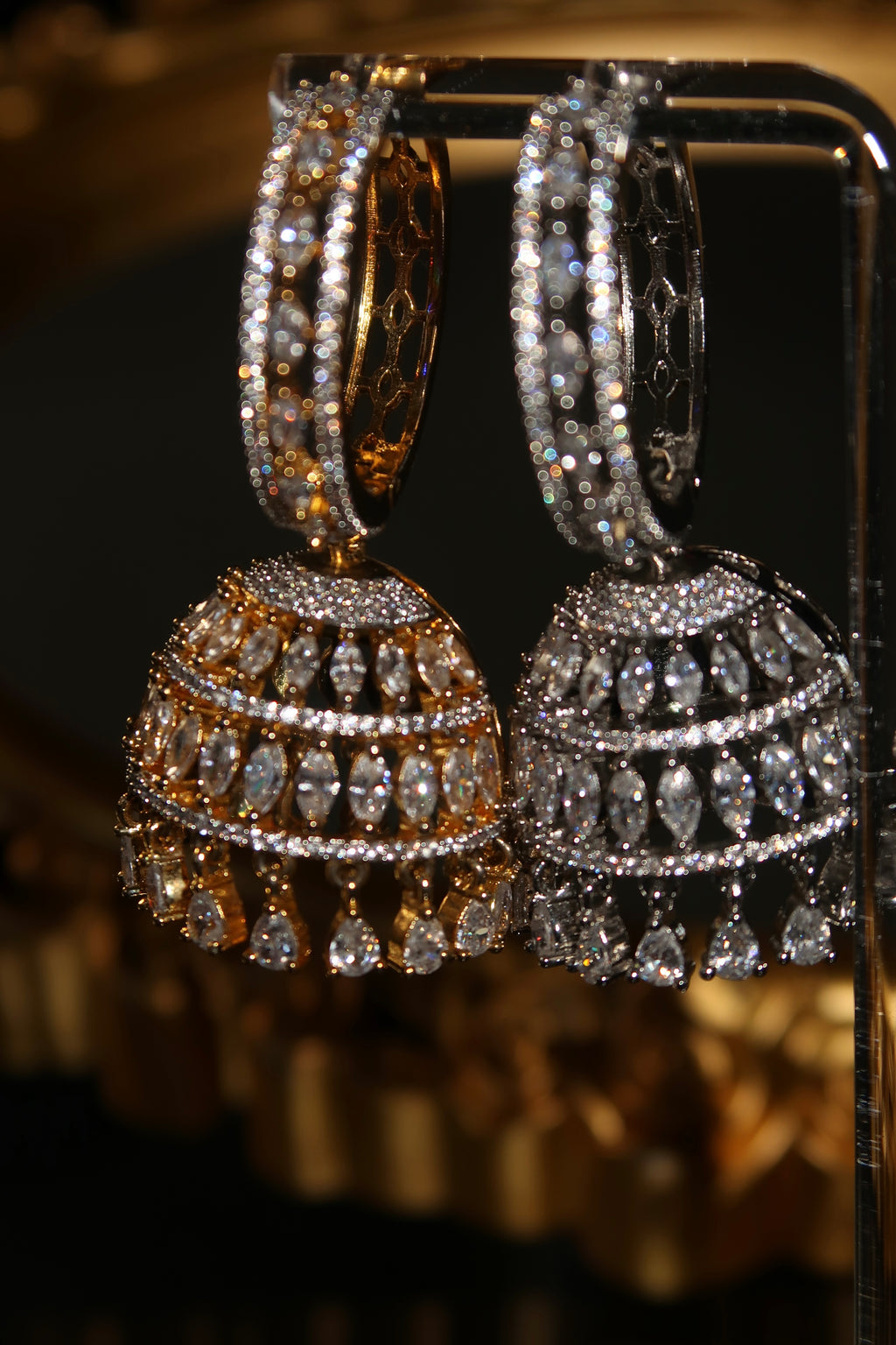 Sarima Jhumka Bundle (Gold + Silver)