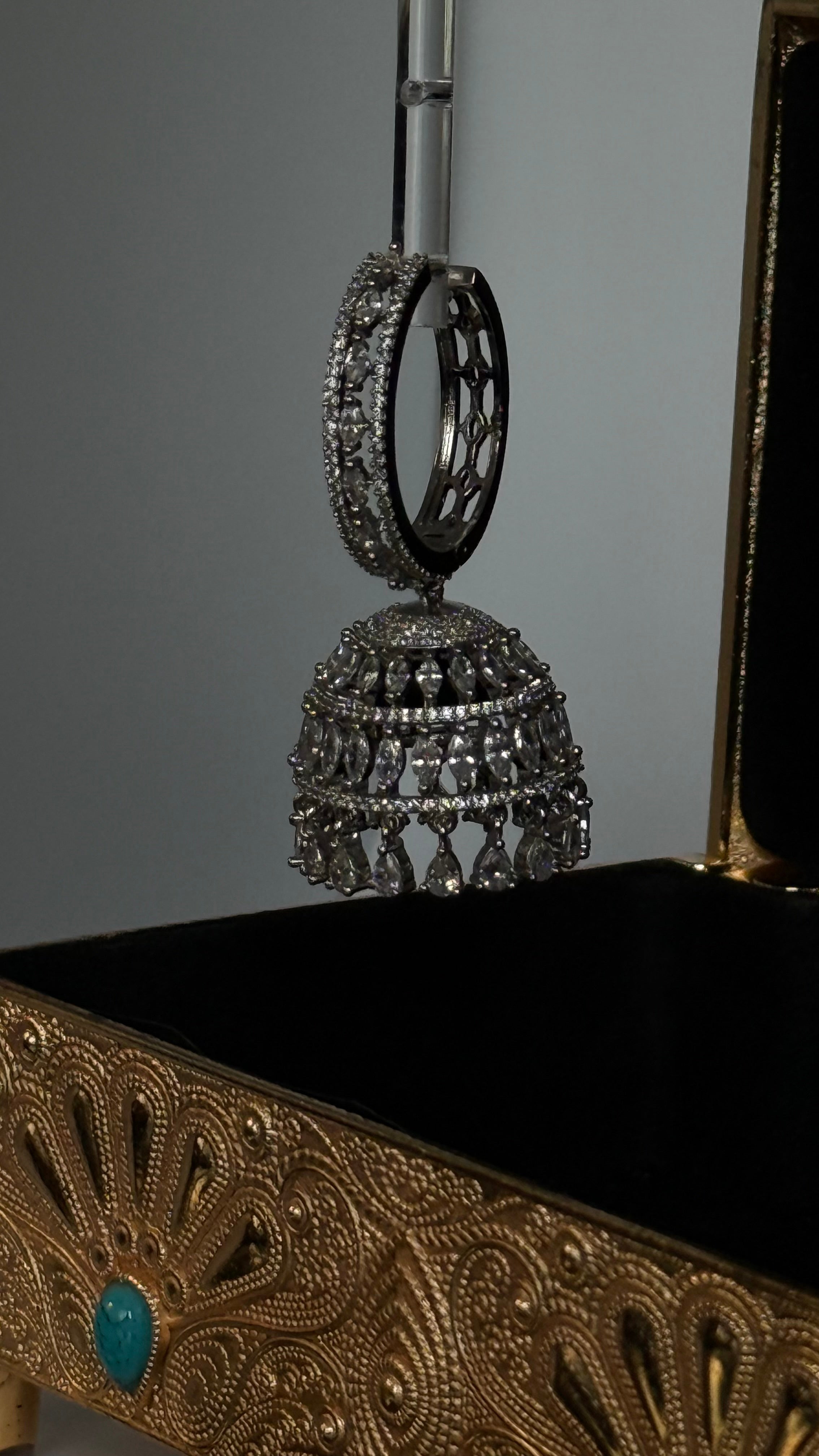 Sarima Jhumka (in Silver)
