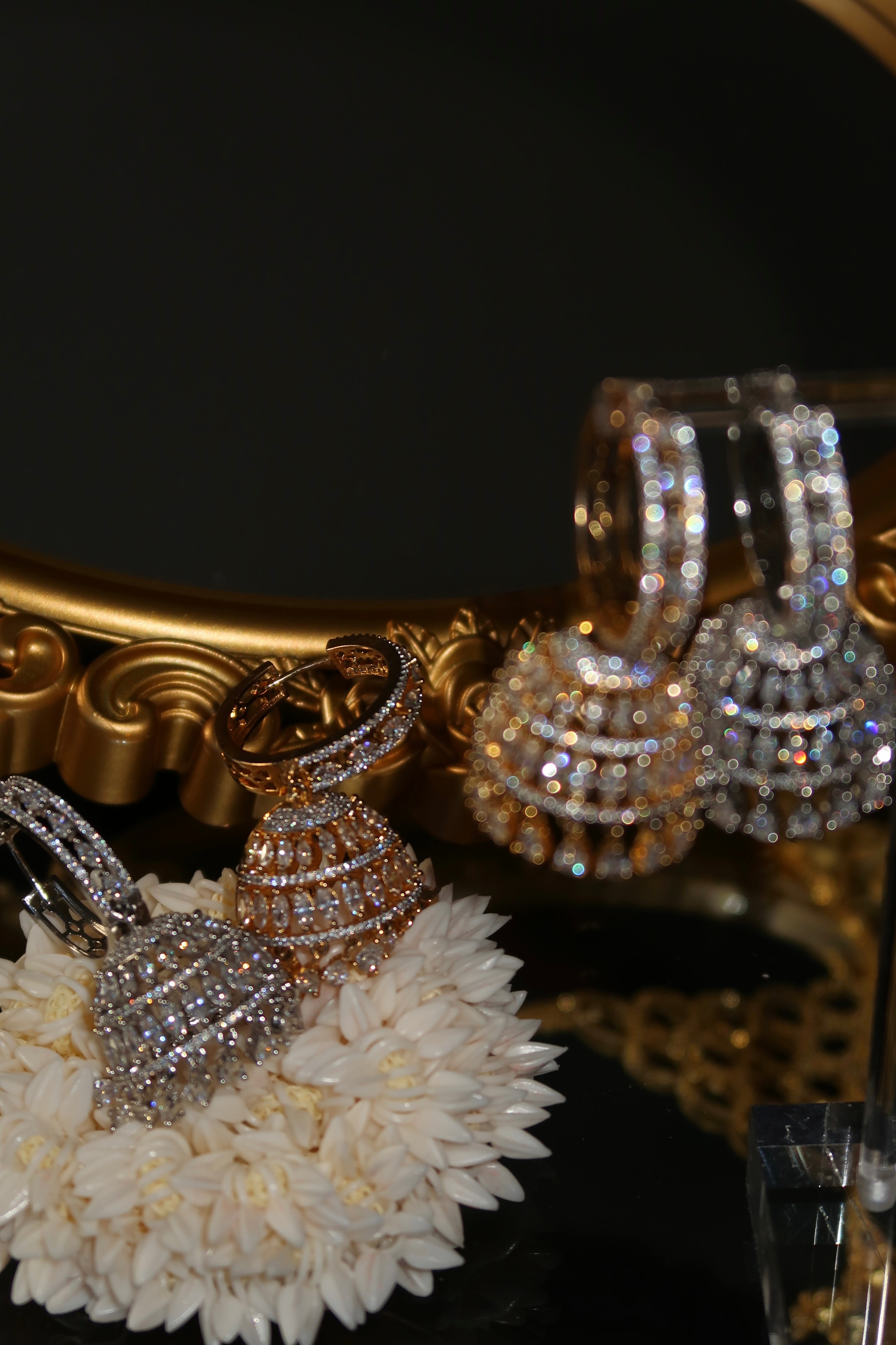 Sarima Jhumka Bundle (Gold + Silver)