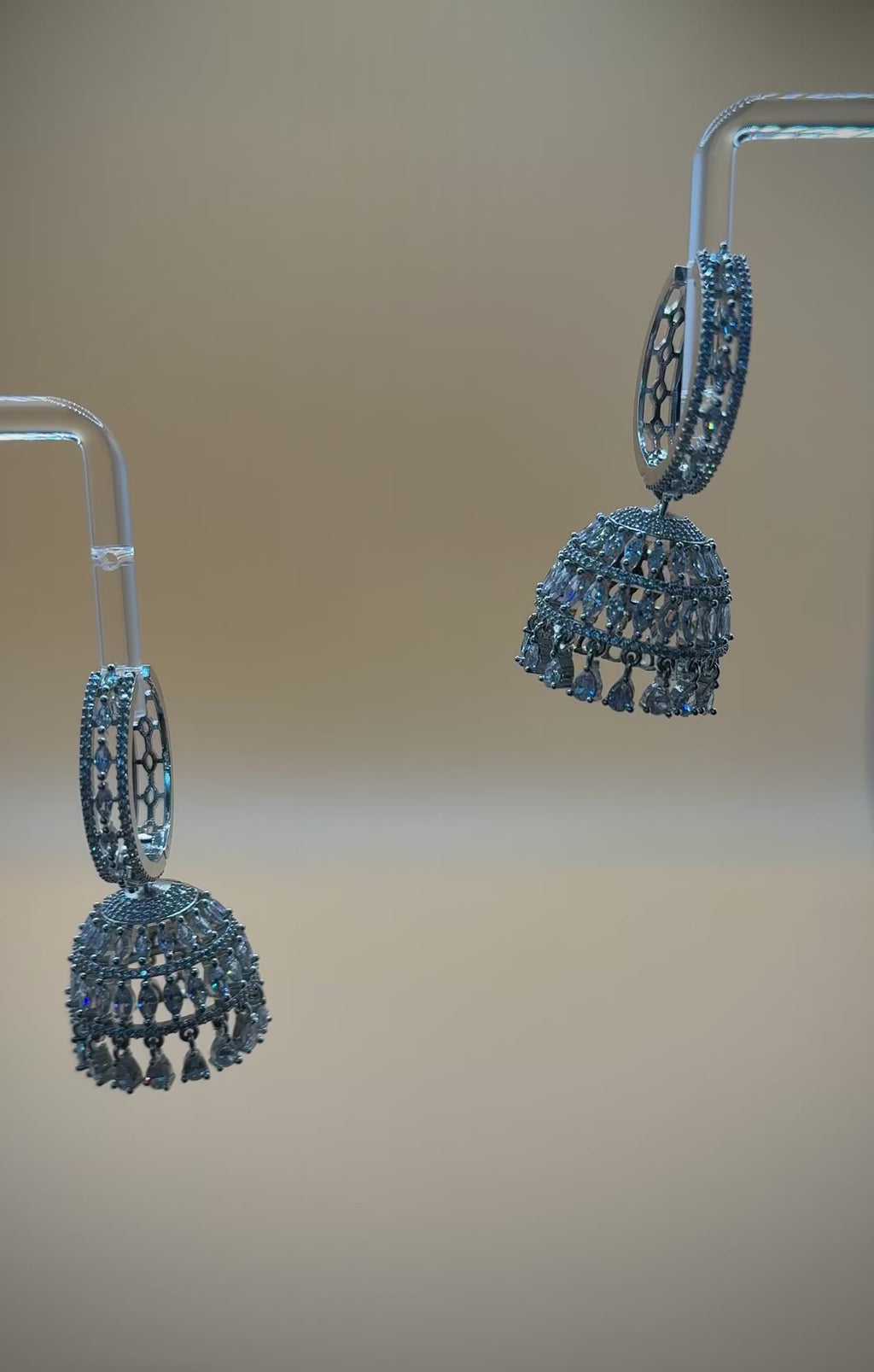 Sarima Jhumka (in Silver)